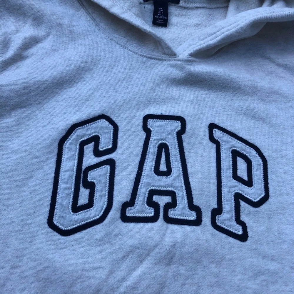 Gap hoodie unisex off white kids pullover Sz L